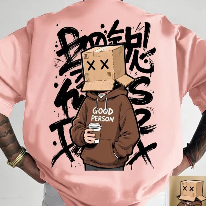 Men's Casual Crewneck T-shirt Top تيشيرت رجالي كاجوال برقبة دائرية