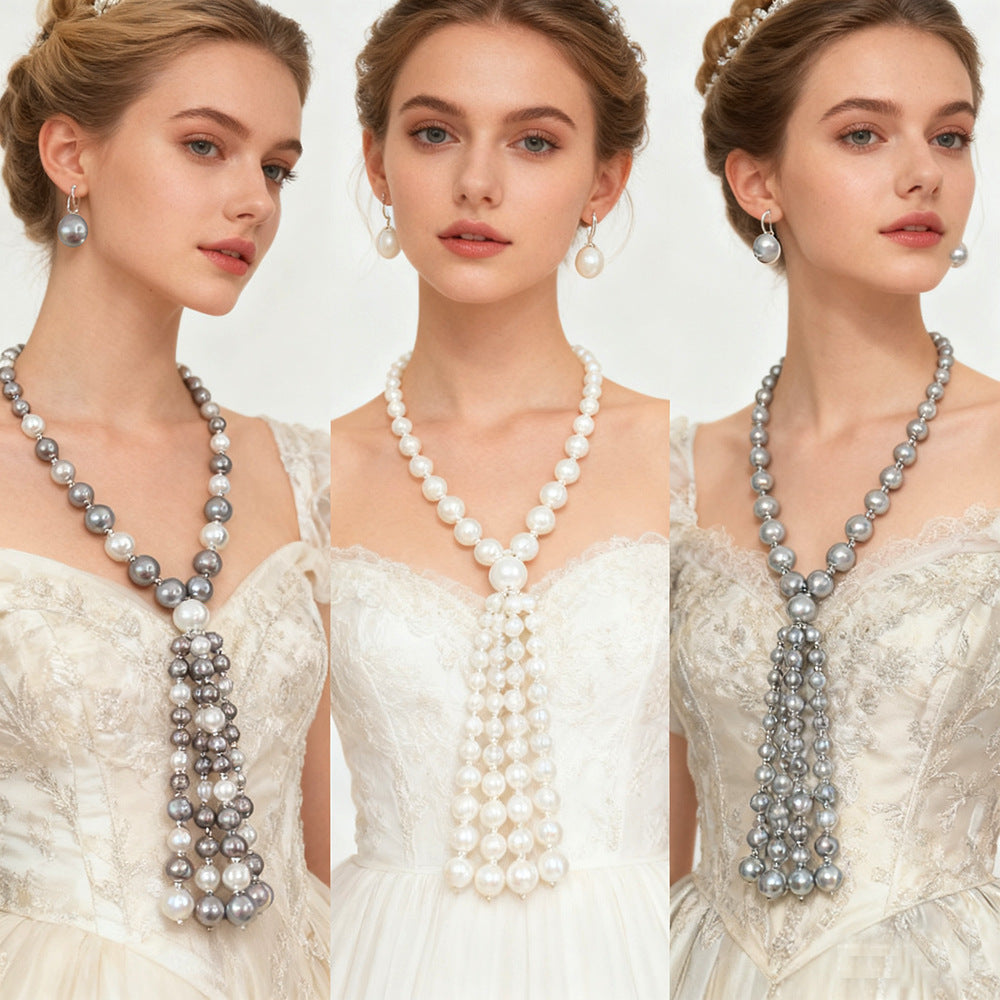 Elegant Sweater Chain Versatile Light Luxury High-end Accessory سلسلة سترة أنيقة، إكسسوار فاخر متعدد الاستخدامات وخفيف الوزن