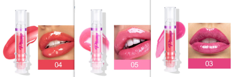 New Tube Lip Rich Lip Color Slightly Spicy Lip Honey Lip Glass Mirror Face Lip Mirror Liquid Lipstick أحمر شفاه سائل جديد غني بالألوان، بنكهة عسلية خفيفة، يشبه مرآة زجاجية للشفاه.