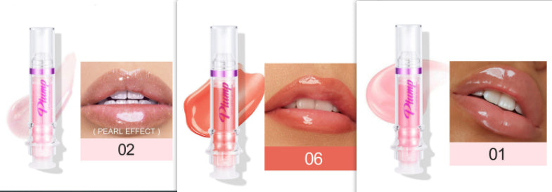 New Tube Lip Rich Lip Color Slightly Spicy Lip Honey Lip Glass Mirror Face Lip Mirror Liquid Lipstick أحمر شفاه سائل جديد غني بالألوان، بنكهة عسلية خفيفة، يشبه مرآة زجاجية للشفاه.