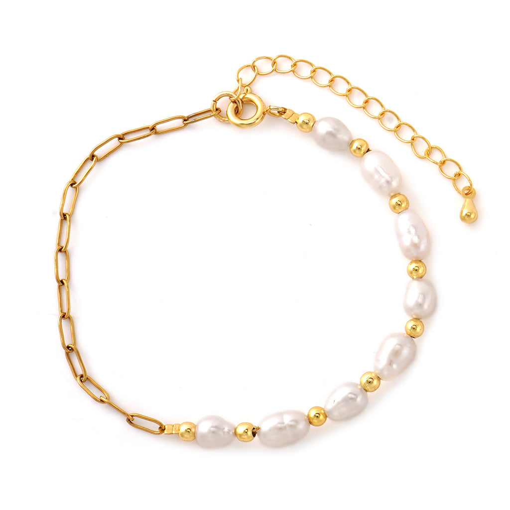 Niche High-end Freshwater Pearl Bracelet سوار من اللؤلؤ الطبيعي الفاخر
