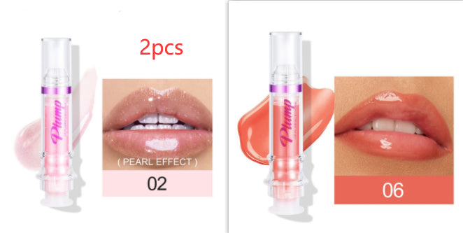 New Tube Lip Rich Lip Color Slightly Spicy Lip Honey Lip Glass Mirror Face Lip Mirror Liquid Lipstick أحمر شفاه سائل جديد غني بالألوان، بنكهة عسلية خفيفة، يشبه مرآة زجاجية للشفاه.