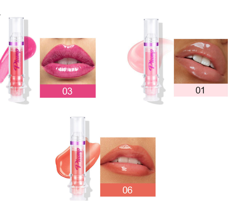 New Tube Lip Rich Lip Color Slightly Spicy Lip Honey Lip Glass Mirror Face Lip Mirror Liquid Lipstick أحمر شفاه سائل جديد غني بالألوان، بنكهة عسلية خفيفة، يشبه مرآة زجاجية للشفاه.