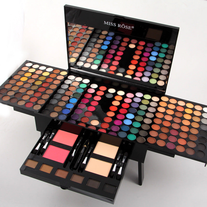 180 Colors Eyes Shadow Blush Set Personalized Piano-shaped Makeup Palette Box مجموعة ظلال عيون وأحمر خدود بـ 180 لونًا، علبة مكياج شخصية على شكل بيانو