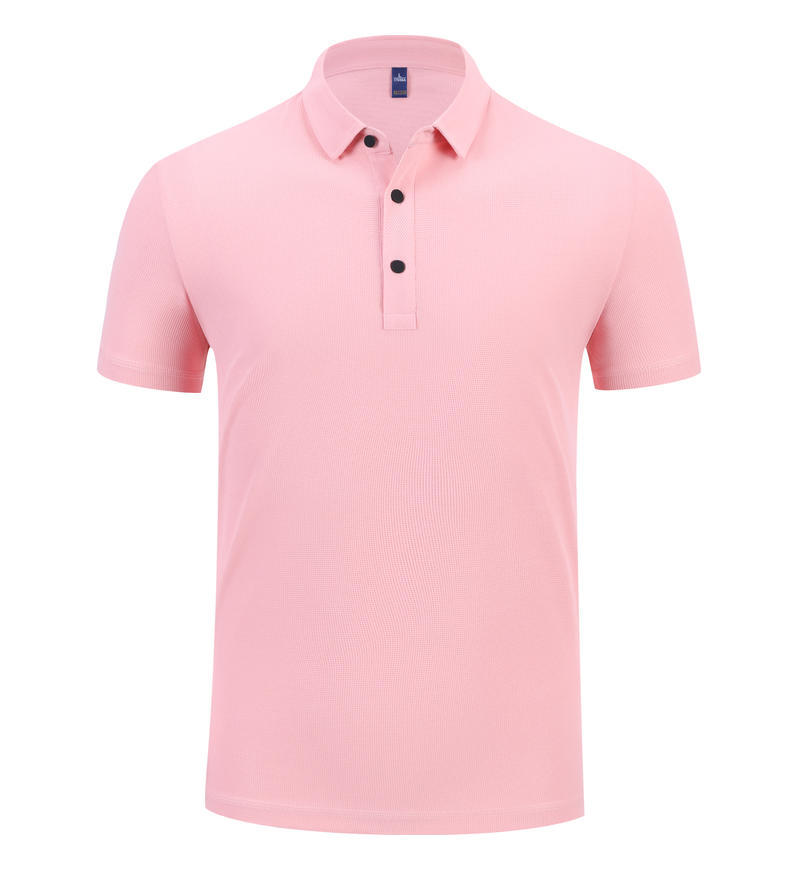 Polo Work Uniform Lapel-collar Short-sleeve Cultural Shirt قميص بولو للعمل، بياقة عريضة وأكمام قصيرة، بنمط ثقافي