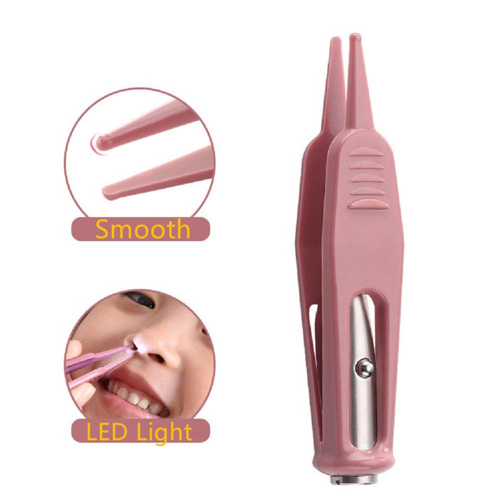 Ear Wax Removal Tool With Light Ear Pick Cleaner Kit For Kids And Adults, Earwax Spoon Digger & Tweezers For Ear Health Care Gift Set With Case أداة إزالة شمع الأذن مع ضوء، طقم تنظيف الأذن للأطفال والكبار